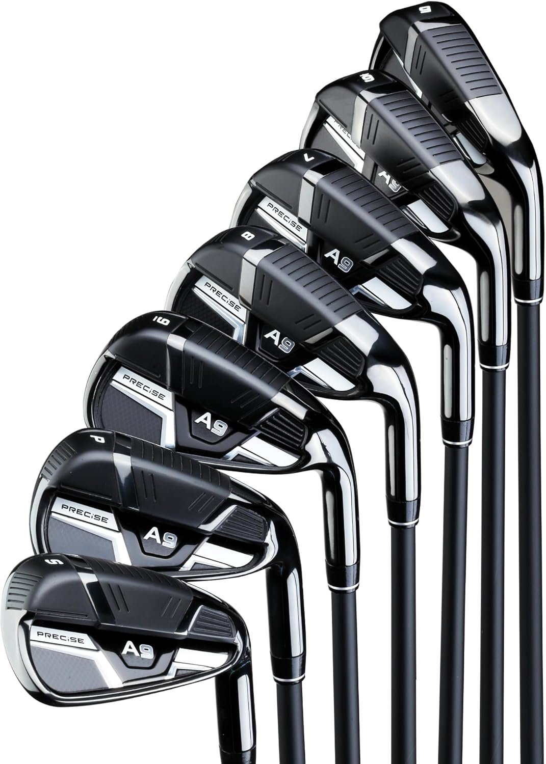 Precise A9 Golf Iron Set – 7 Clubs (5–SW) | Right Hand | Project X Cypher Graphite Shafts & Dual-Compound Grips – Women