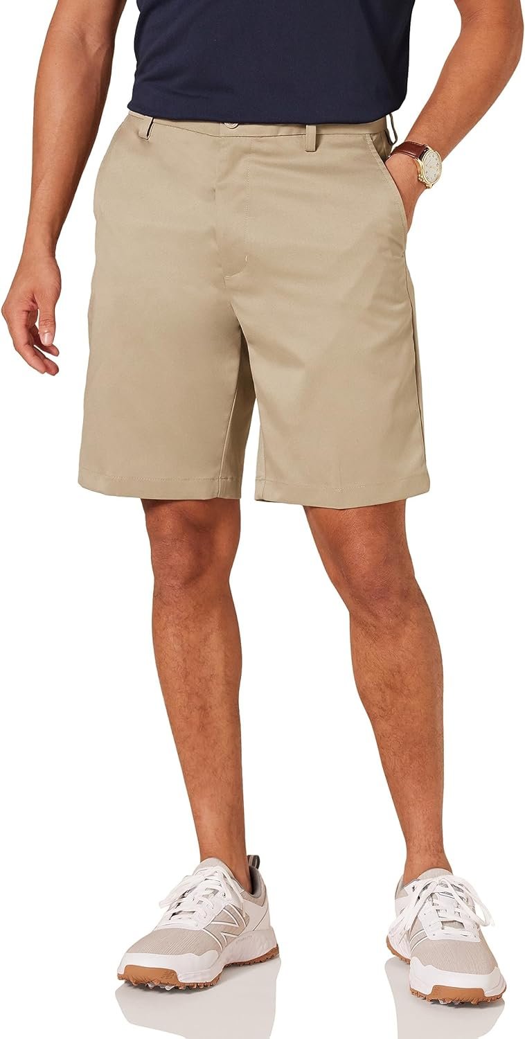Amazon Essentials Men’s Classic-Fit Stretch Golf Shorts with Moisture-Wicking, Active Waistband