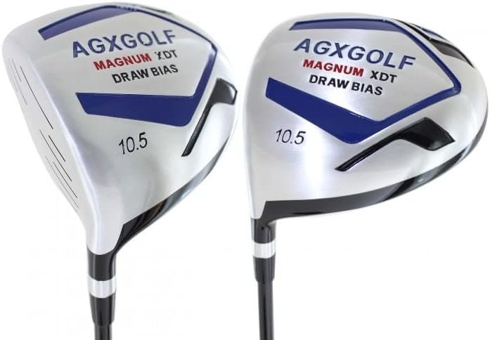 Men’s Right or Left Hand 460cc Draw Bias 10.5 Degree Oversize Driver: Graphite Shaft, Choose Length; Senior, Regular or Stiff Flex, Cadet, Regular or Tall Lengths