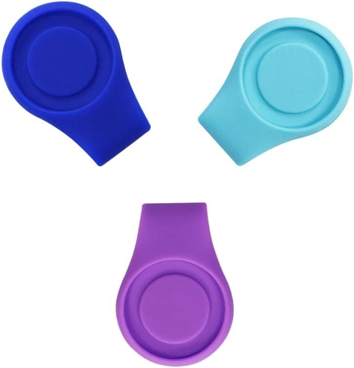 Myartte Silicone Golf Ball Marker Hat Clip Strong Magnetic Closure Great for Golf Gift for Women Men Golfer (Pack of 3 4 or 7)