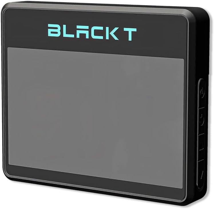 BLACK T SHOT5 Golf Launch Monitor Portable Doppler Radar Swing Speed Trainer with Ball Speed, Club Head Speed, Smash Factor & Distance Tracking, Indoor Outdoor Golf Training Device