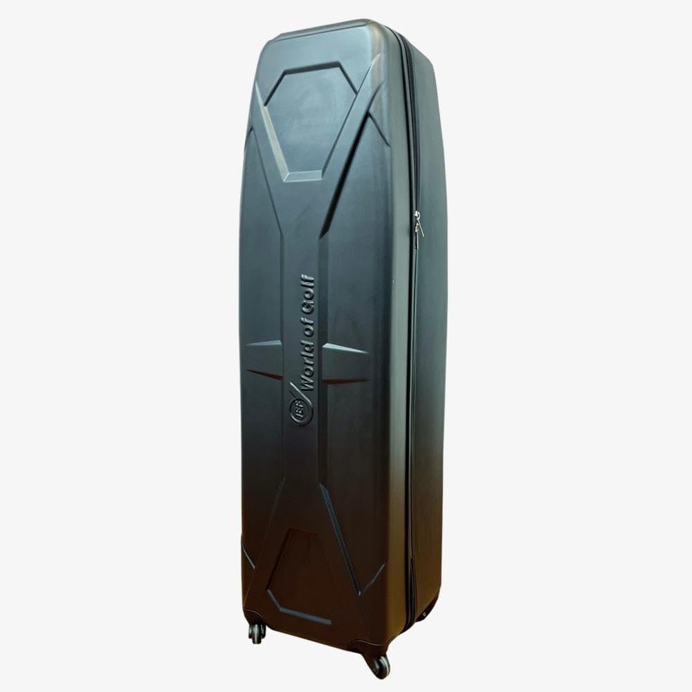 JEF WORLD OF GOLF New Hard Case Travel Cover for Golf Bag/Clubs – Black