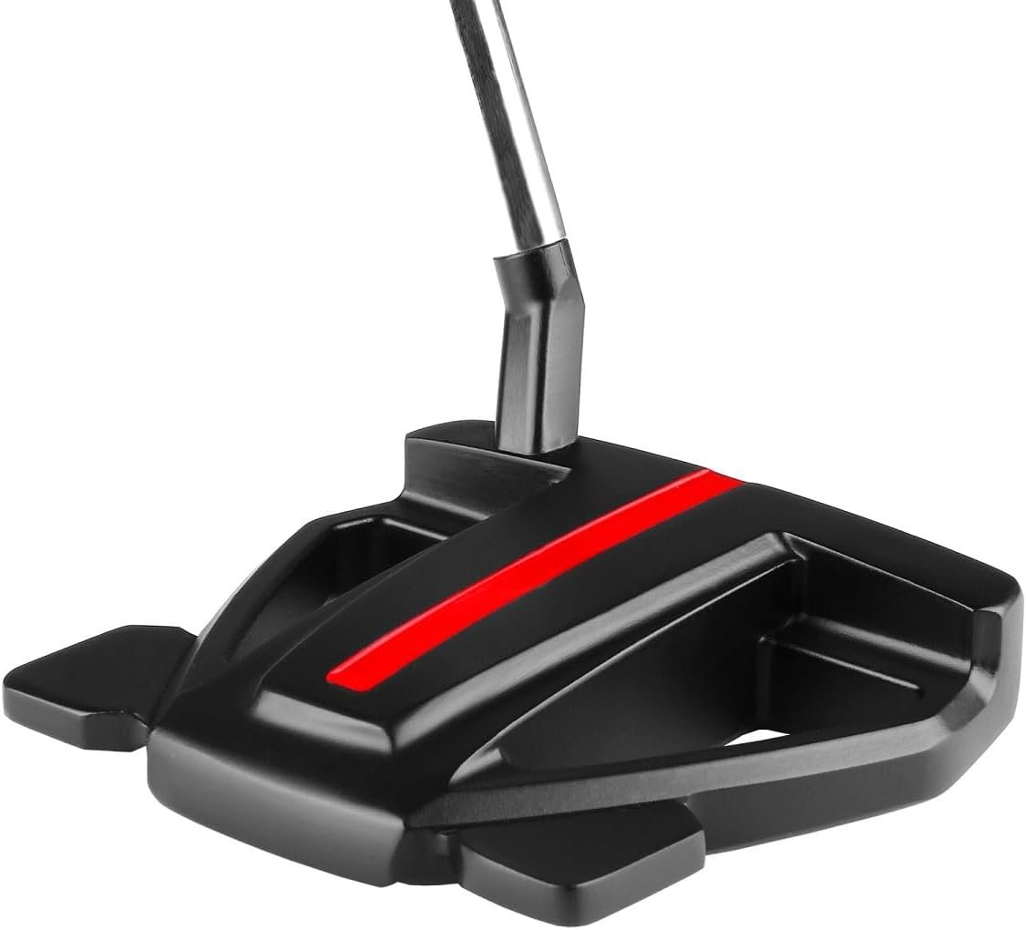 Orlimar Golf F4 Mallet Mid Length Putter, Black, Right Handed, 38″ | Counter Balanced, 16″ Long Oversize Putter Grip, Headcover Included