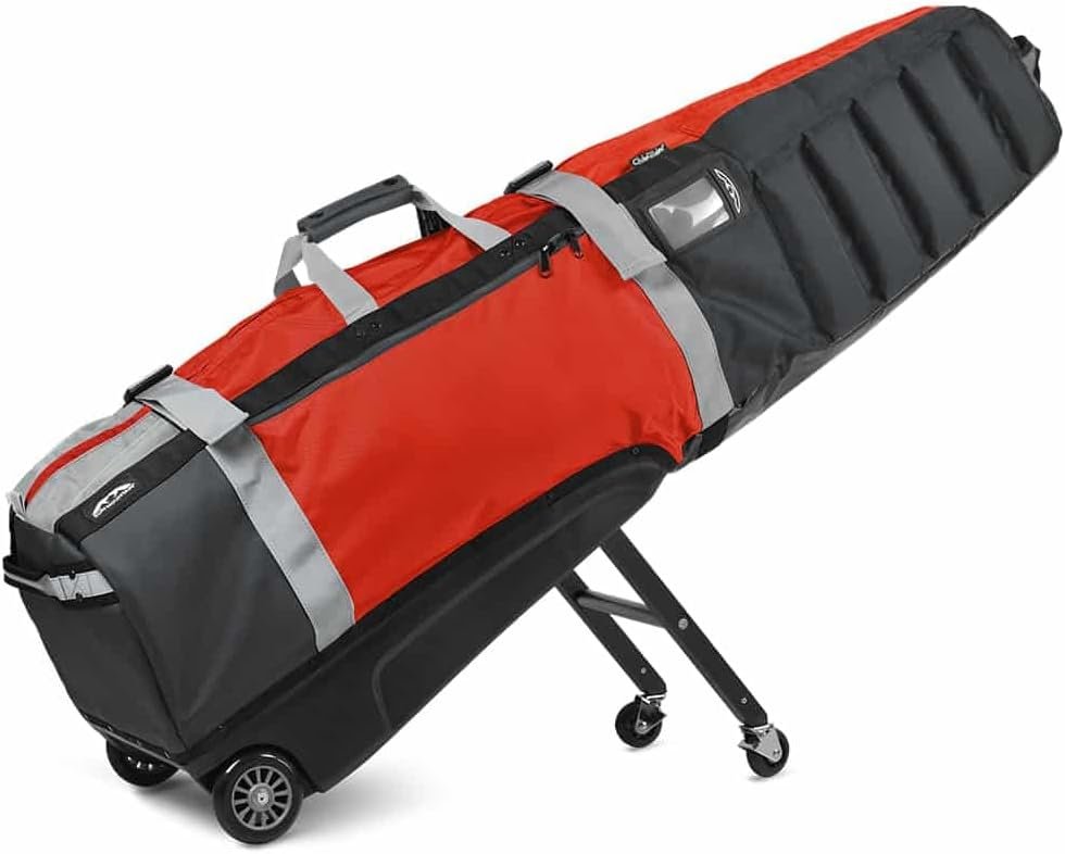 Sun Mountain ClubGlider Meridian Golf Travel Bag, 4-Wheel Rolling Retractable-Leg System, Effortless Travel