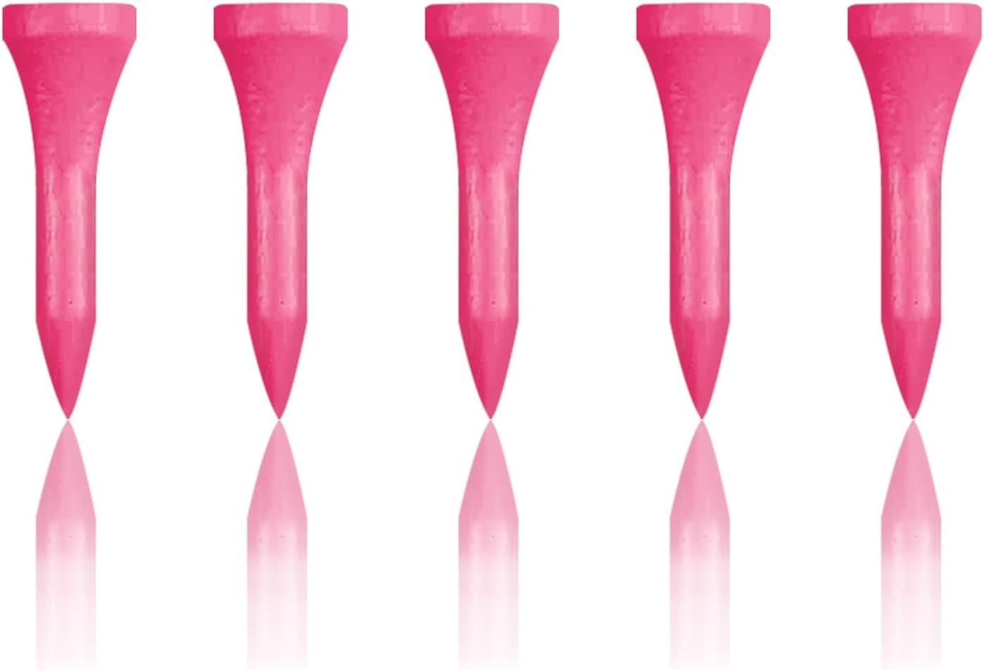 Wooden Golf Tees 3-1/4″, 2-3/4″, 1-1/2″ Available,100 Count (Natural Color, White, Black, Blue, Red, Pink)