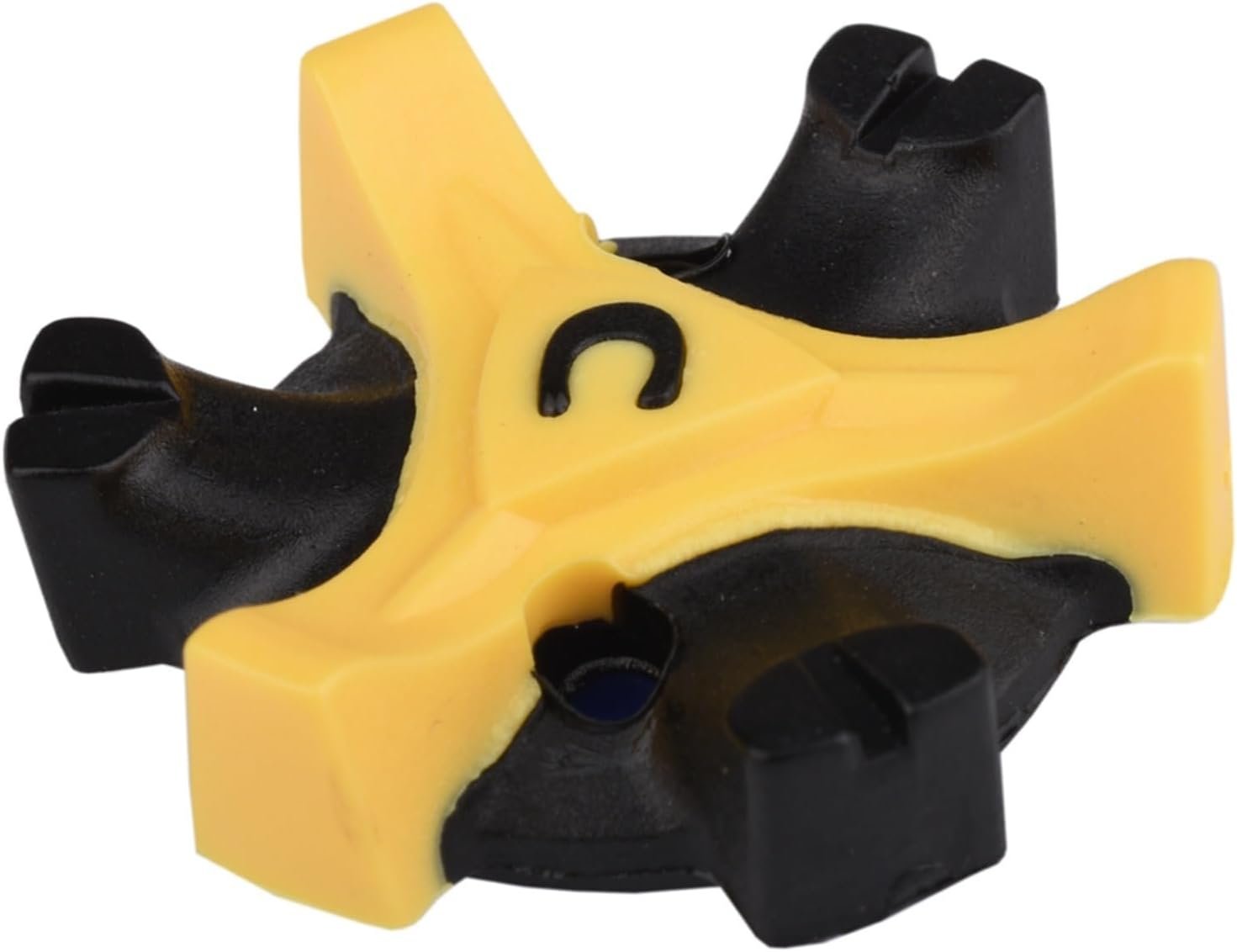 14 pcs TPR Golf Shoe Spikes Replacement Cleat Fast Twist Screw Studs Stinger Golf Accessories Tri-Lok Shoe Spikes(Yellow)