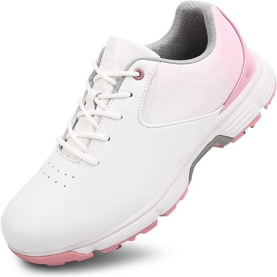 THESTRON Women’s Golf Shoes Ladies Golf Sports Sneakers Spikes Women Golf Wears Spikeless Girls Golf Walking Sneakers