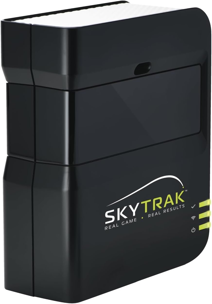 SKYTRAK Golf Launch Monitor | Photometric Technology for Ball Speed, Carry & Total Distance, Spin Rates, Launch & Shot Shape Data | Golf Simulator & Practice
