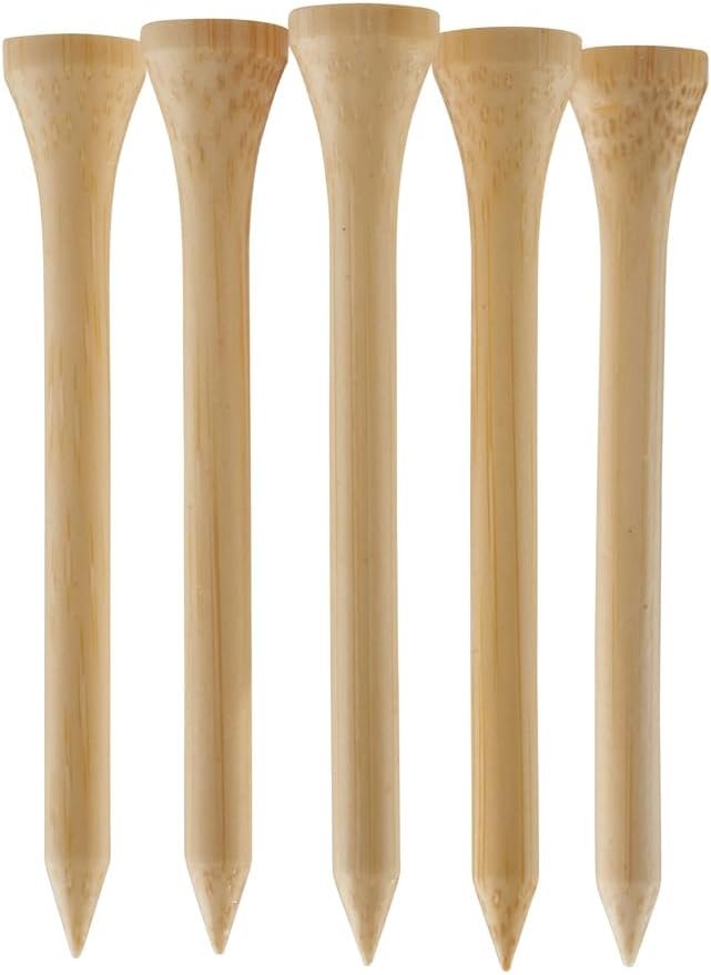 TH Golf 1000 Pcs 70mm 2 3/4 inch Bamboo Golf Tees | Multiple Colour Options | Eco Friendly & Sustainable Strong Bamboo