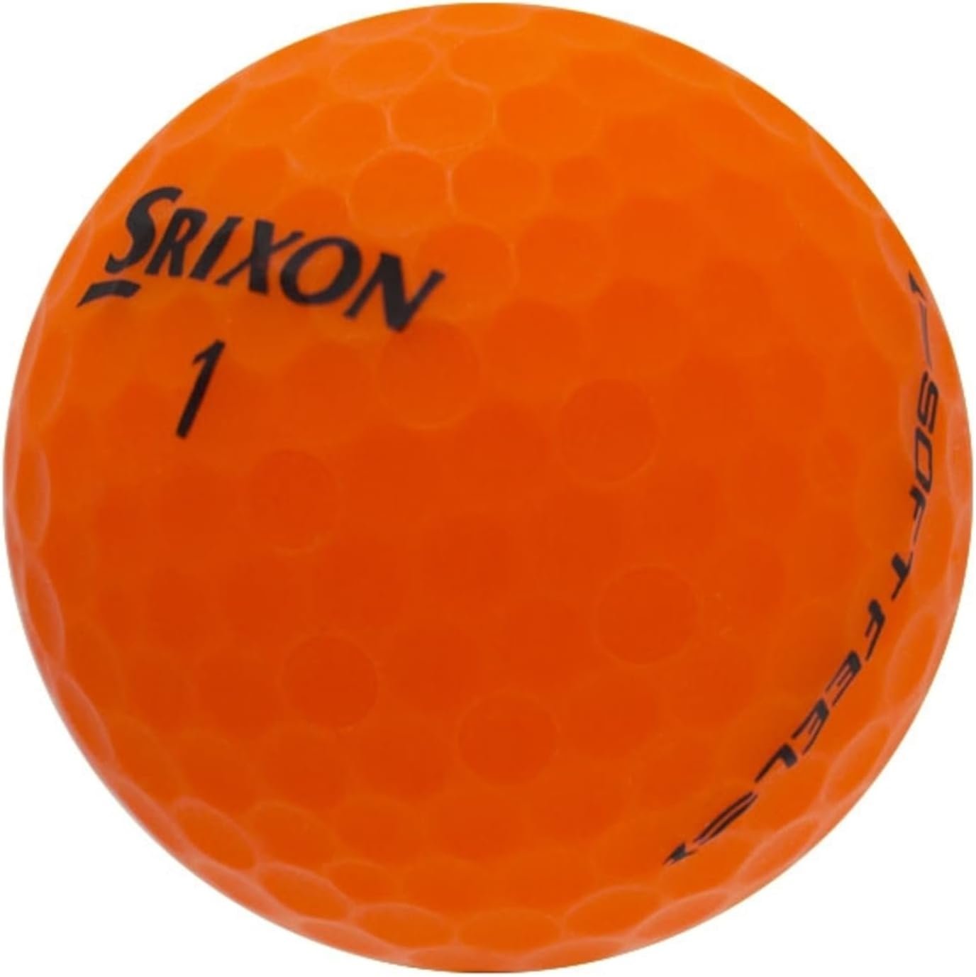 LostGolfBalls – 24 Matte Orange Srixon Soft Feel Golf Balls in Mint Condition, Recycled Used Golf Balls, AAAAA Quality Quality, White