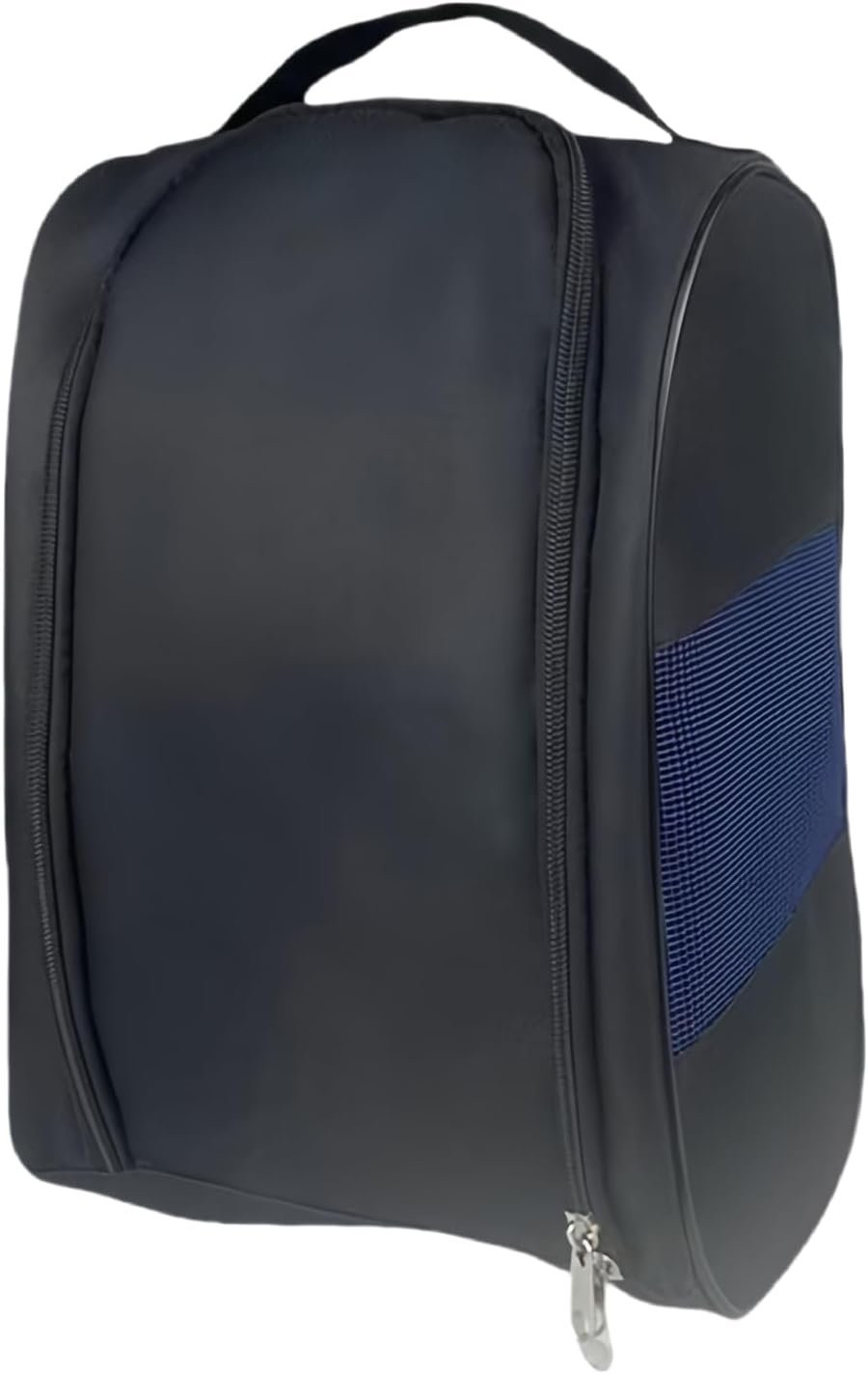 Golf Shoe Bag for Men Women, Outdoor Zippered Sports Golf Shoe Carrier Bags for Travel, Waterproof and Breathable Shoes Bag (Black/Blue)