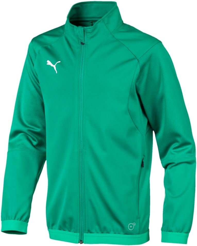 PUMA Kids Boys Liga Jacket Training Athletic Outerwear Casual Moisture Wicking – Green