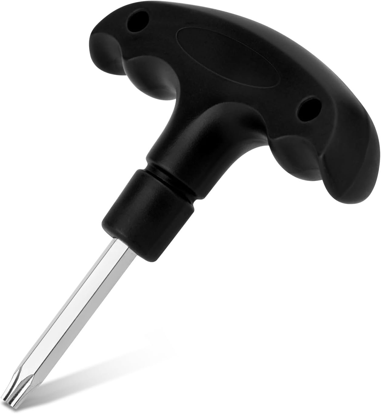 NQEUEPN Adjustable Golf Wrench With Plastic Handle – Stainless Steel Driver Tool for Club Shaft Adapter (Black)