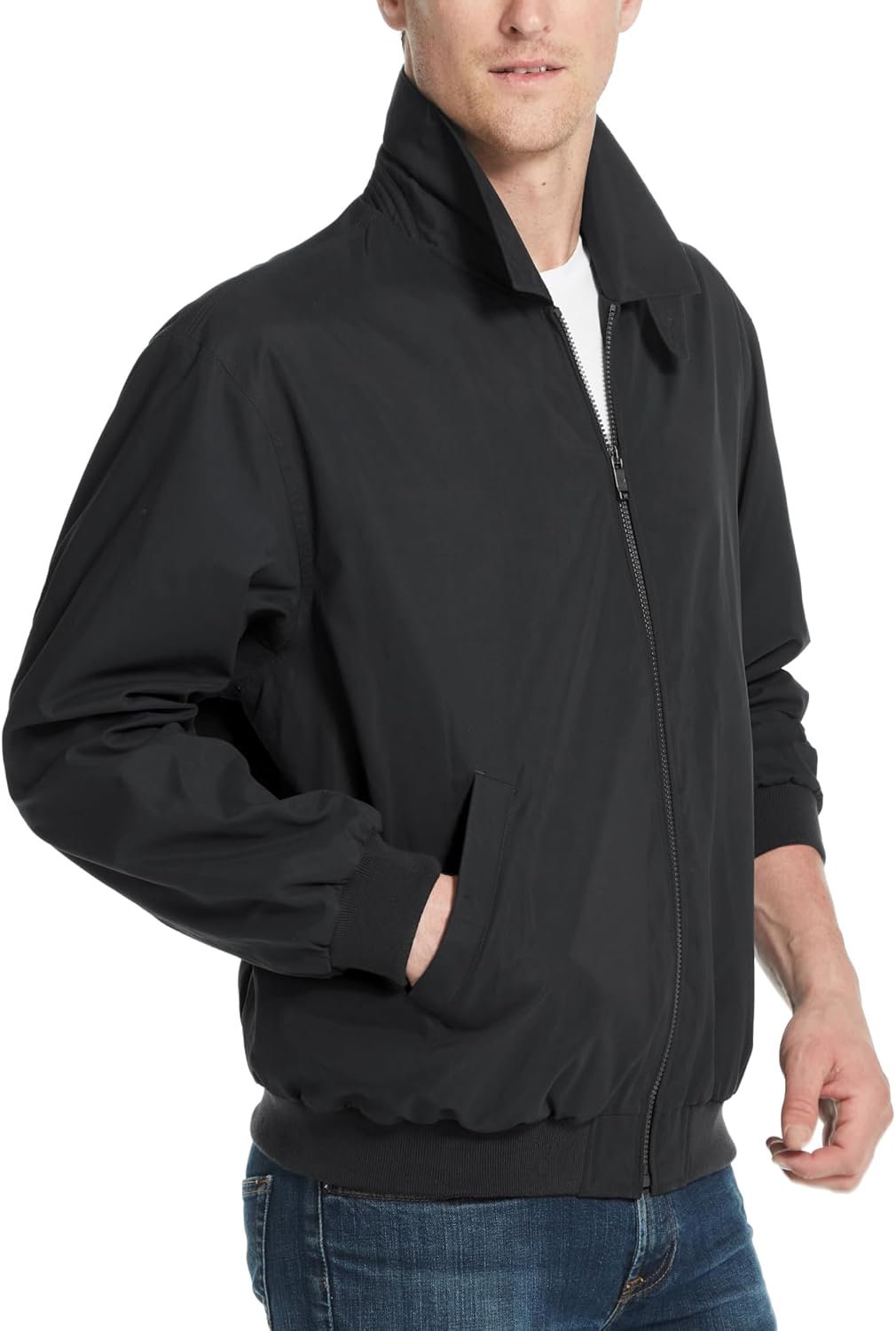 Weatherproof Men’s Golf Jacket – Lightweight Windbreaker, Water-Resistant Microfiber Shell, Perfect for Golf & Casual Wear