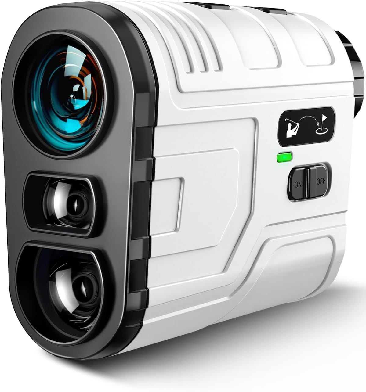 1200Yards Range Finder Golf with Slope, 7X Magnification Range Finder, Lightweight Portable Rechargeable Rangefinder, Flag Lock Vibration, Switch for Legal, Range Finders for Golf Accessory
