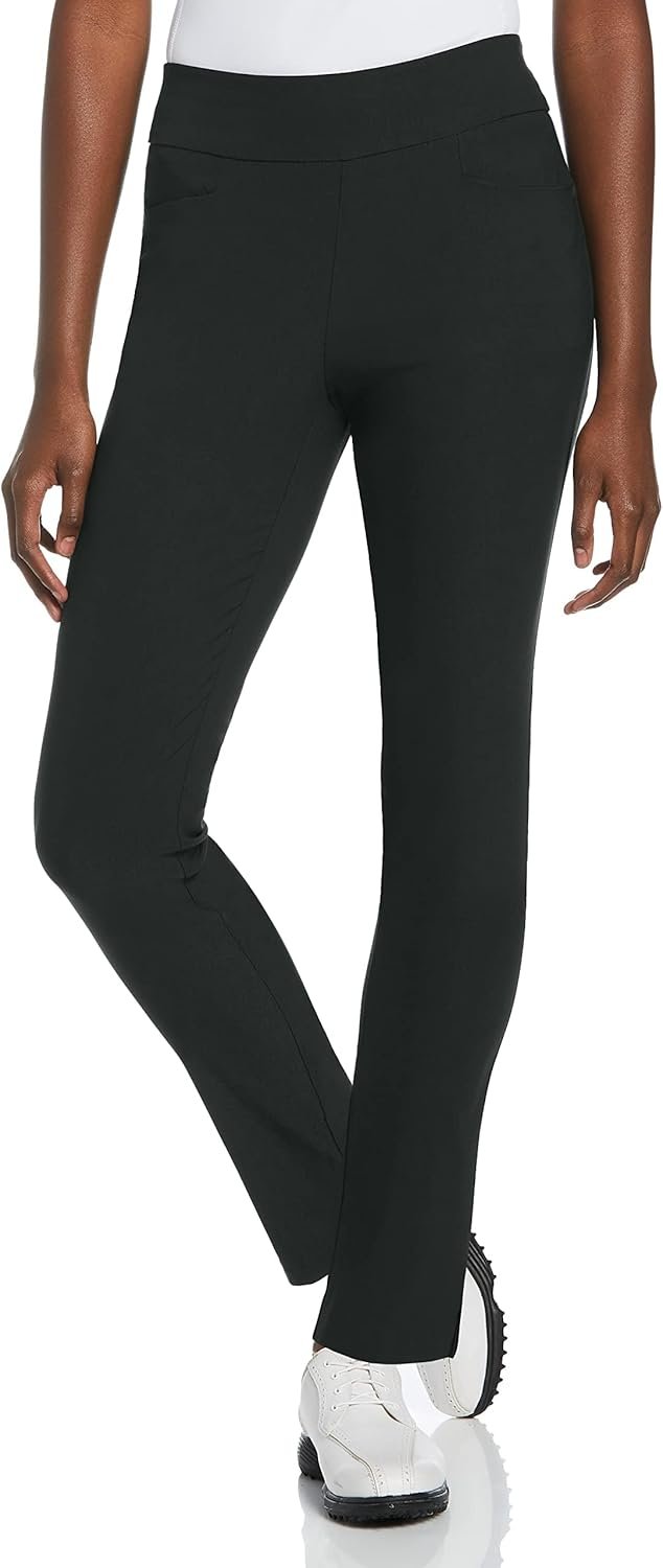 PGA Tour Women’s Stretch Golf Pants with Pull-on Waist, 31″ & 32″ Inseams, Tummy Control, Moisture-Wicking, Sun Protection