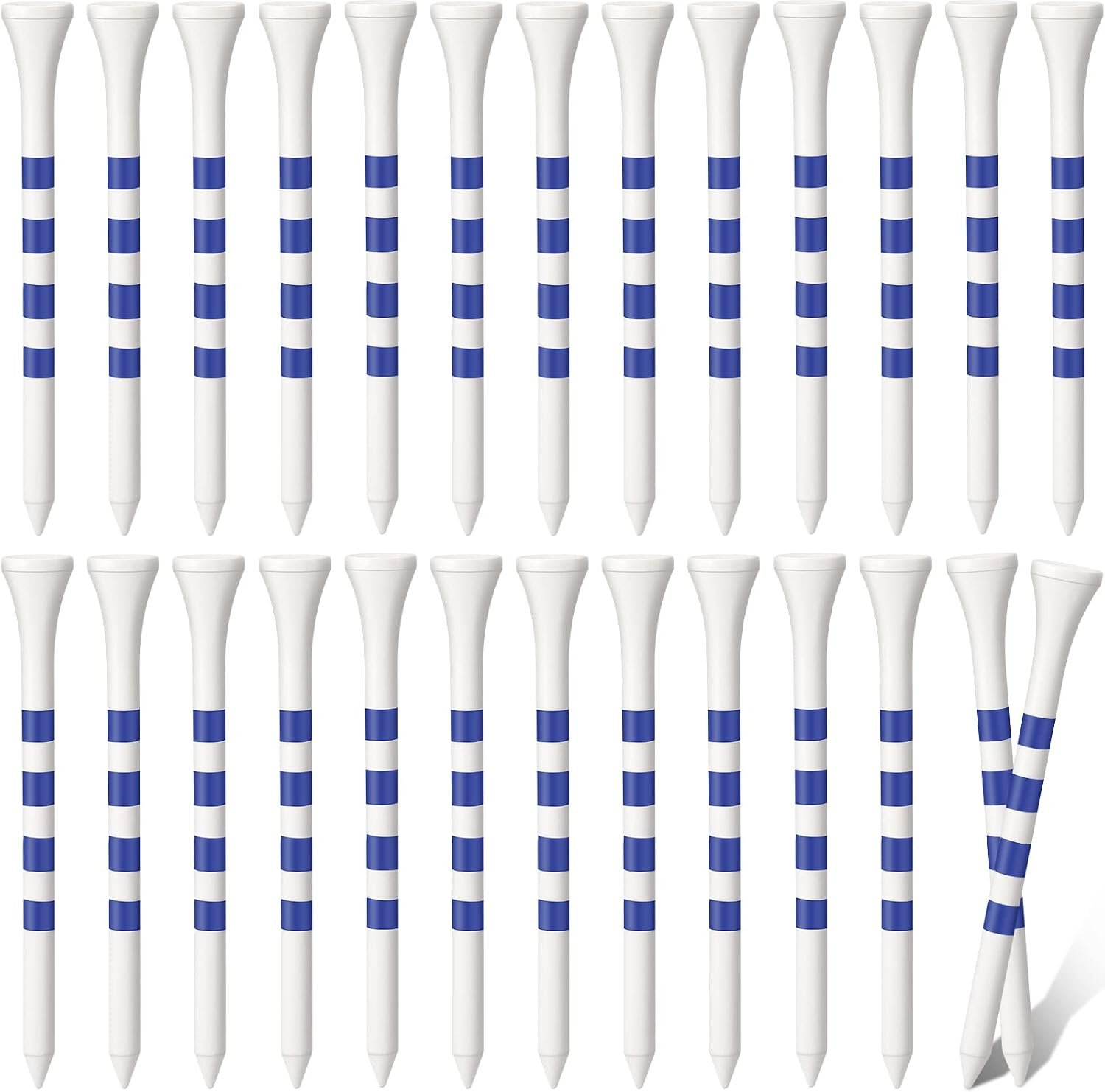 Sosation 200 Pieces Bamboo Golf Tees 3-1/4” Inch Wooden Golf Tees Reduce Friction and Side Spin