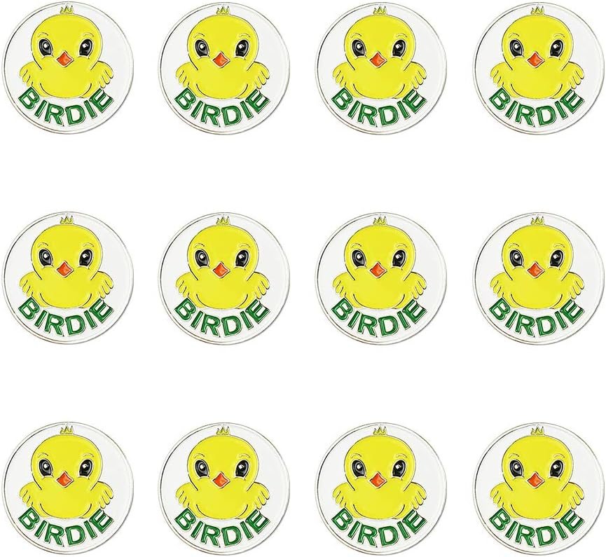 Golf Ball Markers Assorted Patterns Value Pack of 12 Golf Gifts, Golf Cap Clips and Divot Repair Tools Partner Accessories Sets for Men Women Golfer