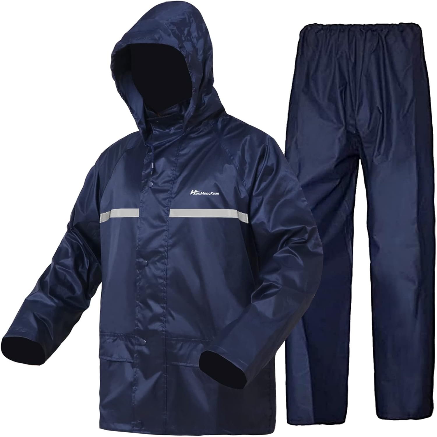 Rain Suit, Rain Gear for Men Women Waterproof Work Lightweight Rainwear Rain Coat (Jacket & Pants)