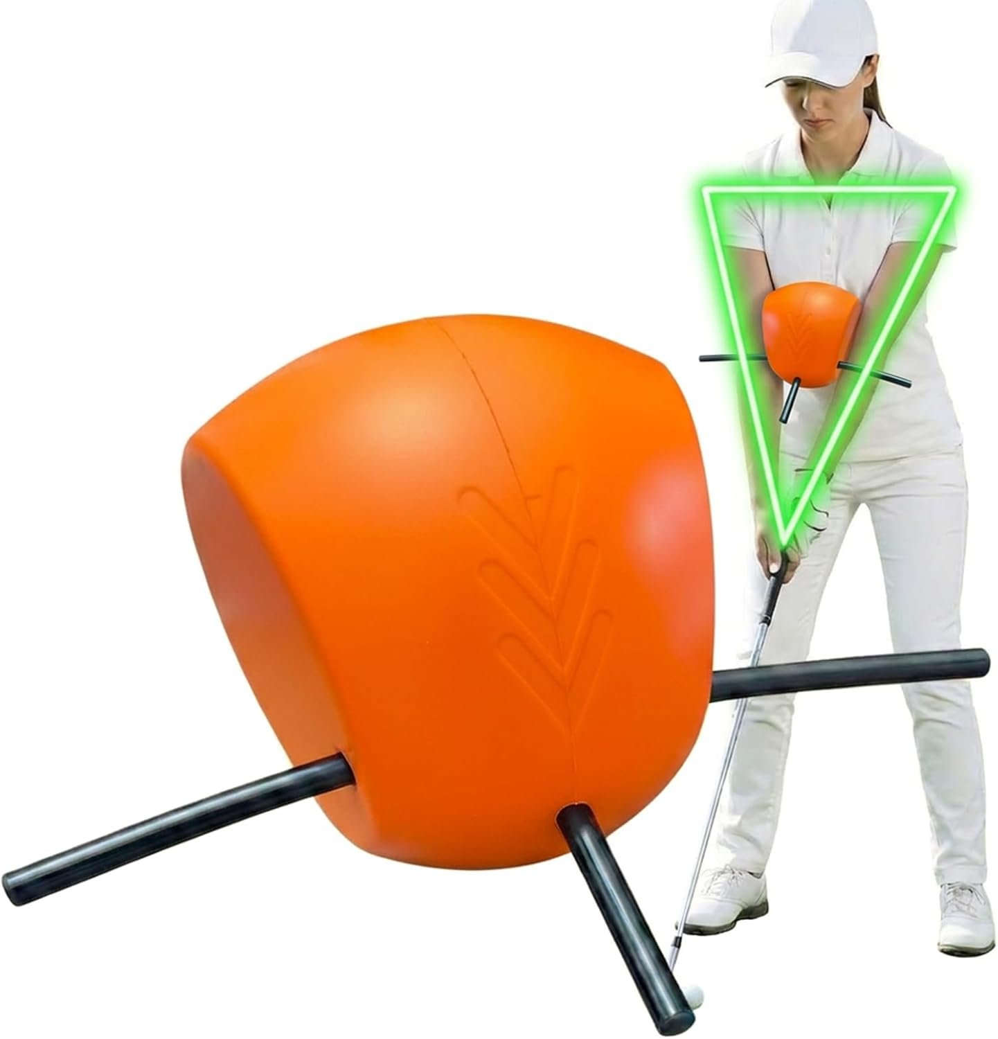 Connector Golf Swing Trainer for Posture Correction and Arm Alignment, Golf Training Aid for Proper Swing Mechanics, Golf Swing Ball Training, Golf Connector Ball Practice, All Skill Levels