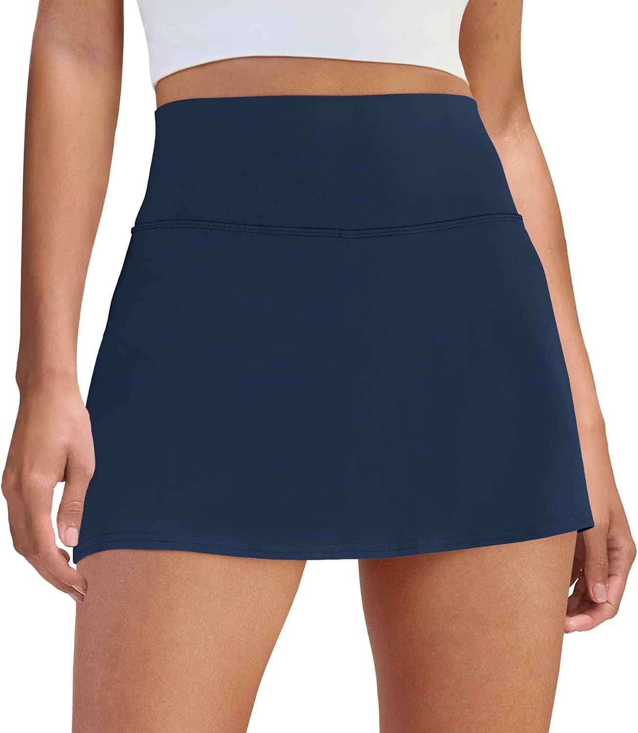 DLOODA Womens Skort Tennis Skirt with Pocket Shorts Mini Golf Skirts High Waisted Athletic Skorts Summer Workout