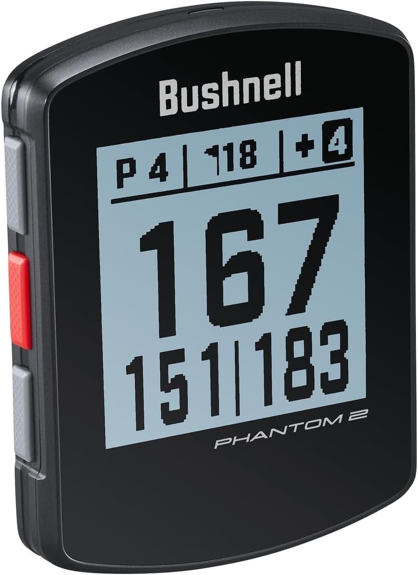 Bushnell Golf Phantom 2 Handheld GPS – Preloaded with 38,000+ Courses, Large Display, Auto Hole Advance, BITE Magnet, USB-C Charging – Easy-to-Use Golf Rangefinder