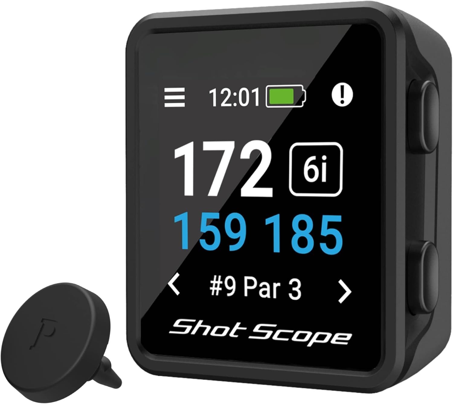 Shot Scope H4 GPS Handheld with Shot Tracking – F/M/B Green and Hazard Distances – 36,000+ pre-Loaded Courses – 100+ Statistics Including Strokes Gained – No subscriptions