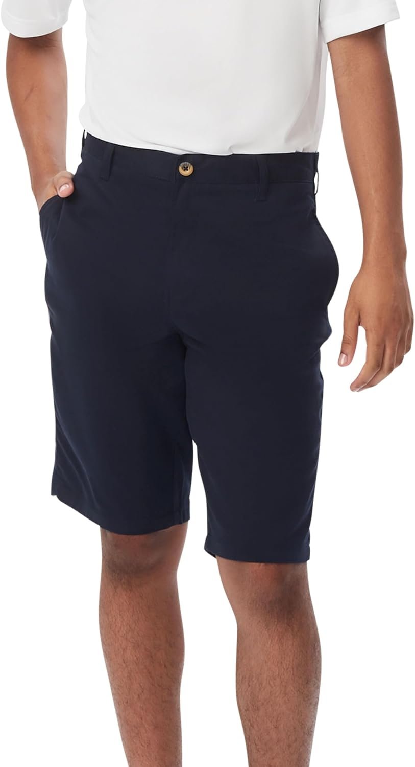 French Toast Boys’ Flat Front Microfiber Performance Stretch Short
