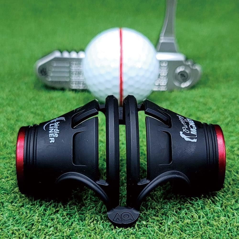 BIRDIE79 360-Degree Golf Ball Marker Alignment Tool Kit with 3-Color Pens and Gift Box.