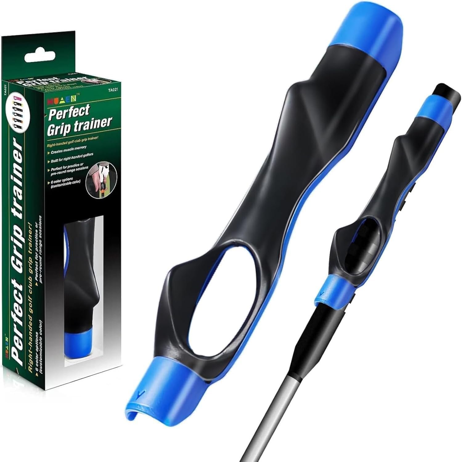 IEKEODI Golf Grip Trainer, Golf Club Grips,Golf Training Aid, Grip Trainer Golf to Help Train Correct Hand Position and Improve Swing Rhythm,Golf Grip Kit Accessories Gifts