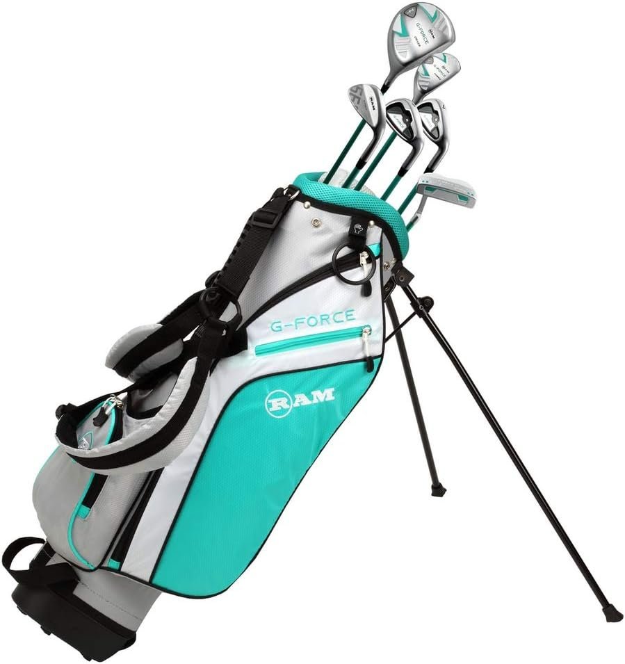 Ram Golf Junior G-Force Girls Right Hand Golf Clubs Set with Bag