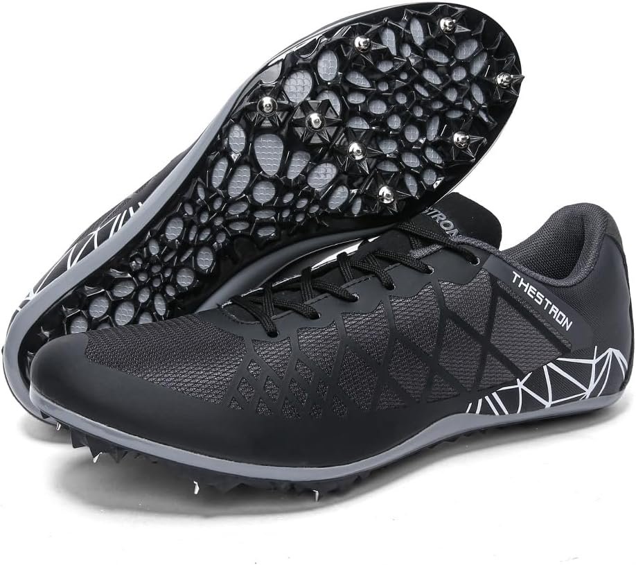 Mens Womens Boys Girls Spikes Athletics Racing Running Shoes Track and Field Sneaker …