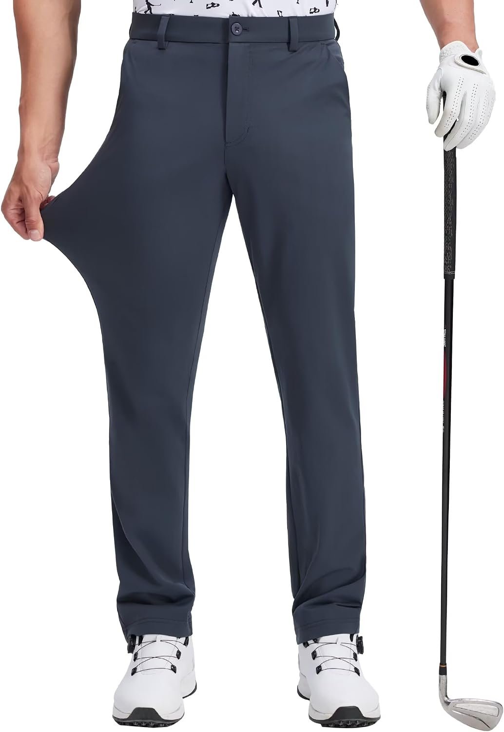 QPNGRP Men’s Golf Pants 29″/31″/33″ Inseam Stretch Casual Work Dress Pants