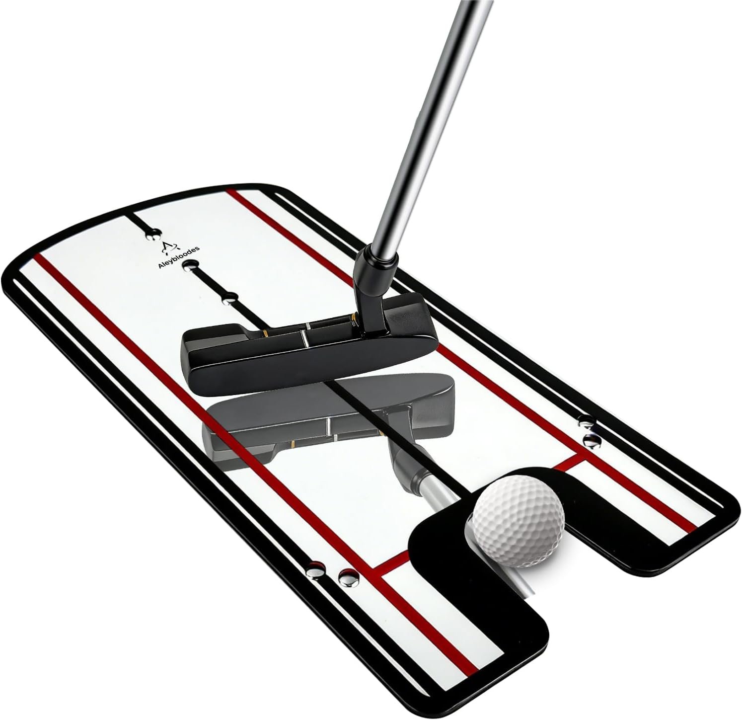 Putting Mirror Alignment Training Aid – Golf Putting Practice Tool for Improved Accuracy & Consistency Indoor Outdoor