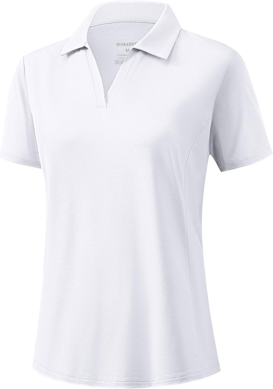 G Gradual Polo Shirts for Women Short Sleeve Golf Shirts V Neck Collared Top Cooling Lightweight UPF 50+ Tennis Work Dry Fit