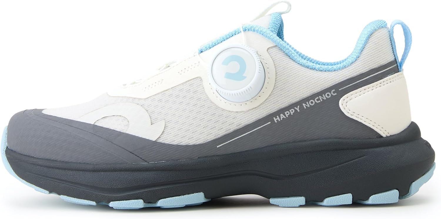 HAPPY NOCNOC All‑MAX Kids Shoes, Boys Girls 3‑Layer Durable Breathable Mesh Running Sneakers, High‑Rebound Cushion Athletic Casual Shoes for Sports & School
