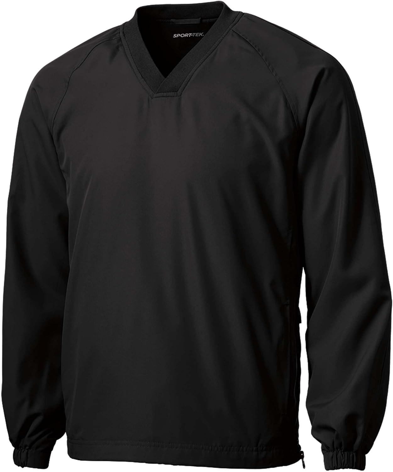 SPORT-TEK Unisex V-Neck Raglan Wind Shirt