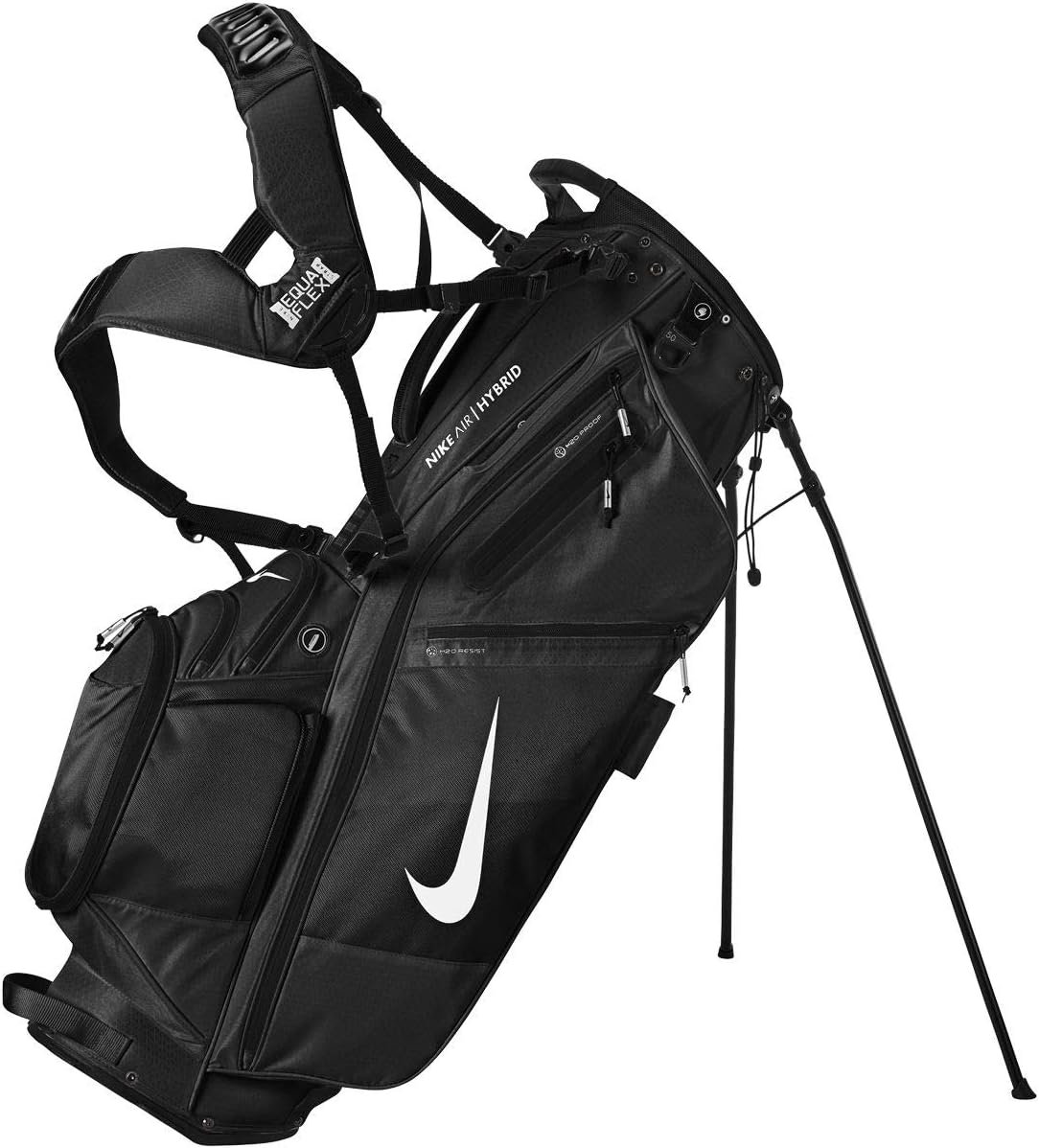 Nike Golf Stand Bag – Air Hybrid, Sports, Lite – Unisex (AIR Hybrid – Black (14-Divider))