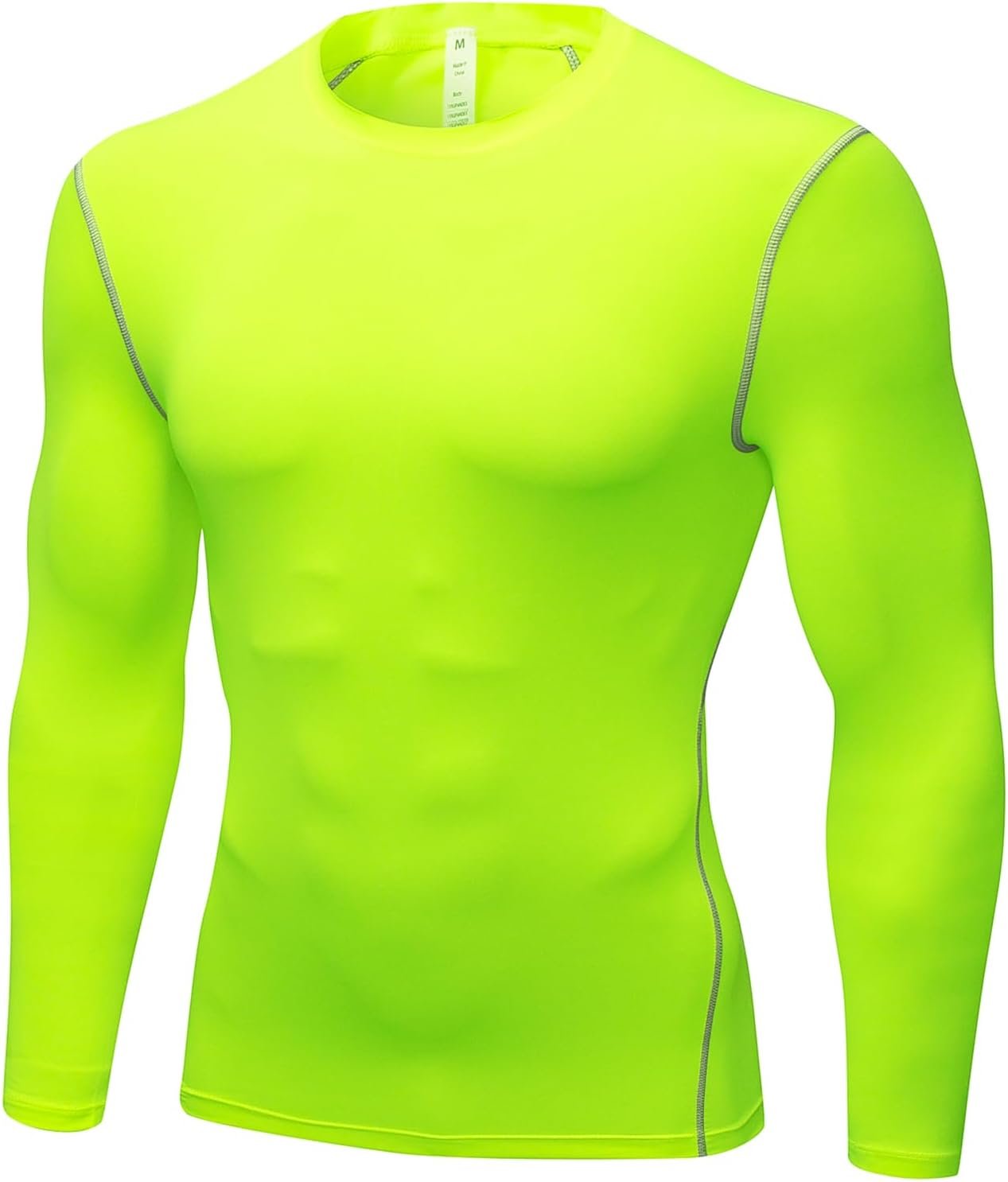 SPVISE Men’s Athletic Compression Shirts Long Sleeve Workout T-Shirt Rash Guard Base Layer Top Basketball Undershirt Cool Dry