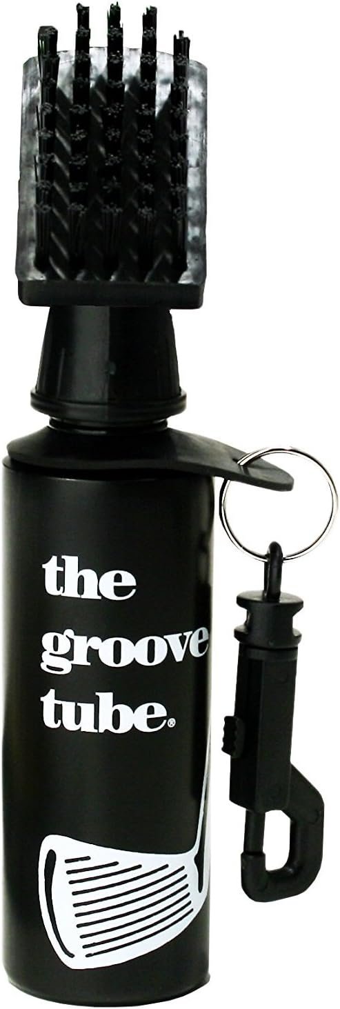 ProActive Sports Groove Tube Golf Club Cleaner Squeeze Bottle Brush , black, 7 1/2 inches tall