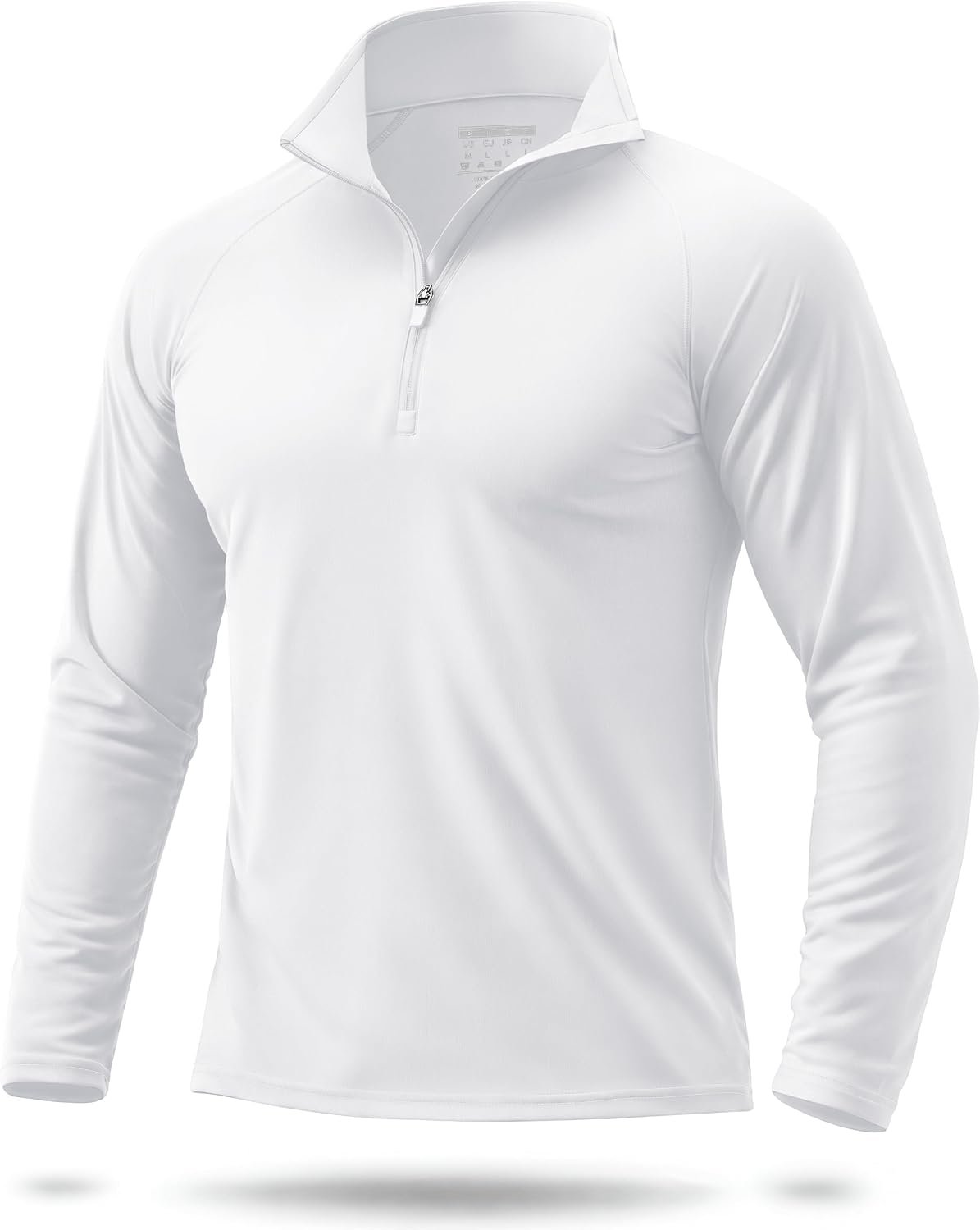 Boladeci Men’s UPF 50+ Sun Shirts 1/4 Zip Long Sleeve SPF UV Protection Lightweight Quick Dry Quarter Zip Golf Shirts