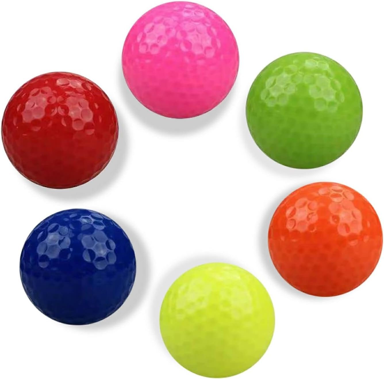 Colored Golf Balls 8pcs Practice Mini Balls for Golf,Novelty Bright Miniature Ball Fun Set for All Golfer Indoor&Outdoor Putting