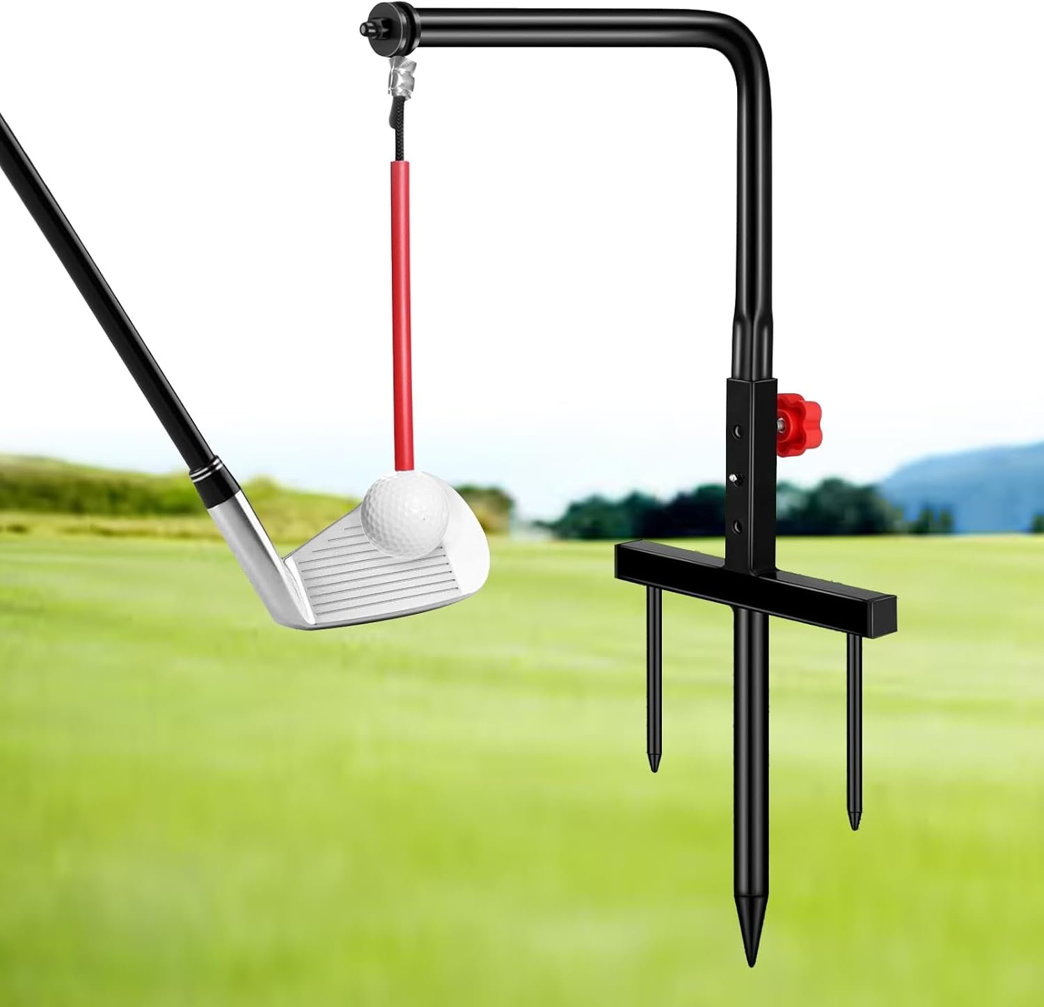 Golf Swing Trainer, Golf Training Aid, Durable Metal Practice Golf Swing Training Aid, Golf Practice Equipment, Golf Swing Trainers, Golf Accessories for Gift, Golf Gifts for Men