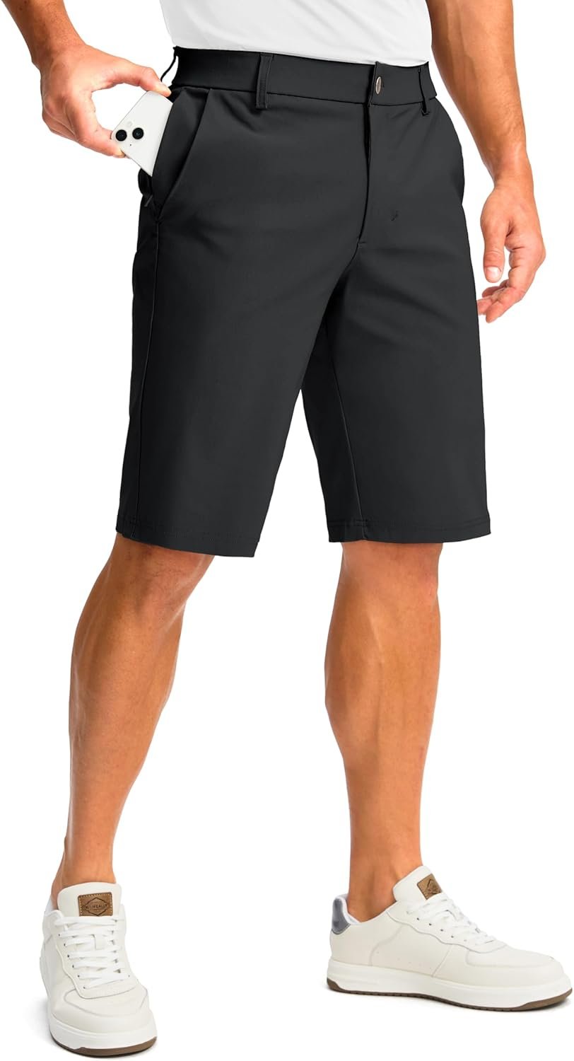 G Gradual Men’s Golf Shorts with 4 Pockets 11″ Inseam Stretch Quick Dry Casual Work Dress Shorts for Men