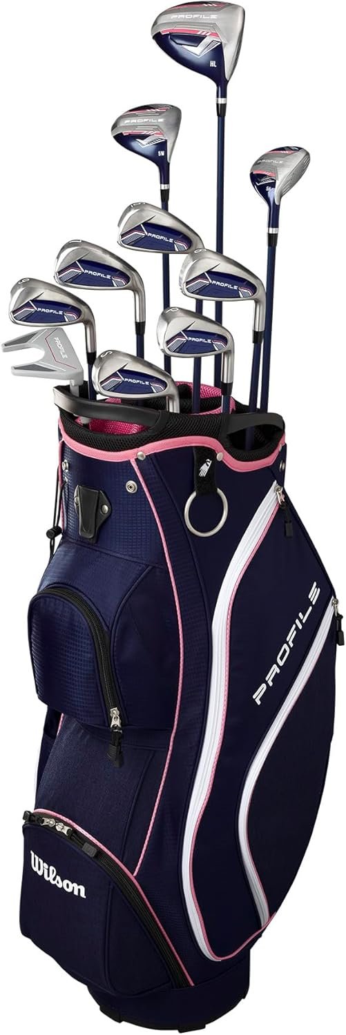 Wilson Women’s Right Handed Profile Complete Golf Set with Cart Bag