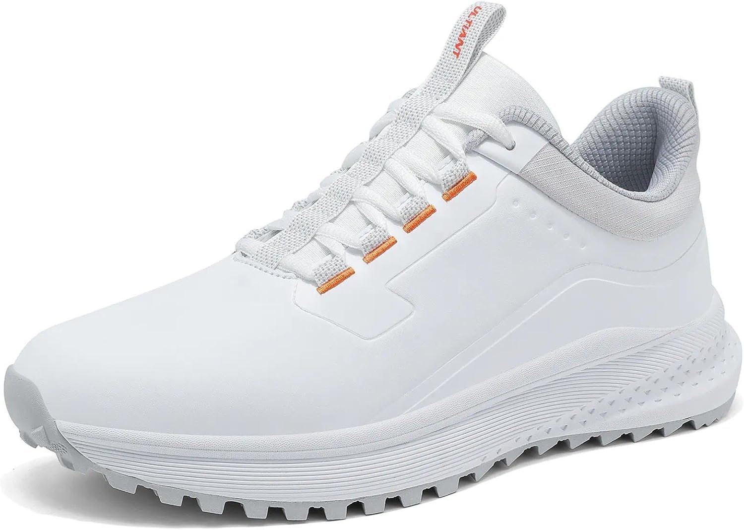 ULTIANT Men‘s Golf Shoes Waterproof Spikeless Golf Shoes for Men with Arch Support Non-Slip Lightweight Outdoor Casual Walking Shoes