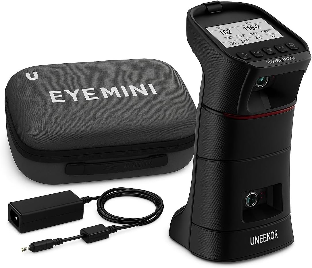 Uneekor Eye MINI – Outdoor/Indoor Golf Launch Monitor & Simulator, 19 Precision Metrics, Near-Zero Latency, Sunlight-Readable Display, 8h Battery, iPad/PC/AI Compatible, Works with GSPro, E6, TGC19