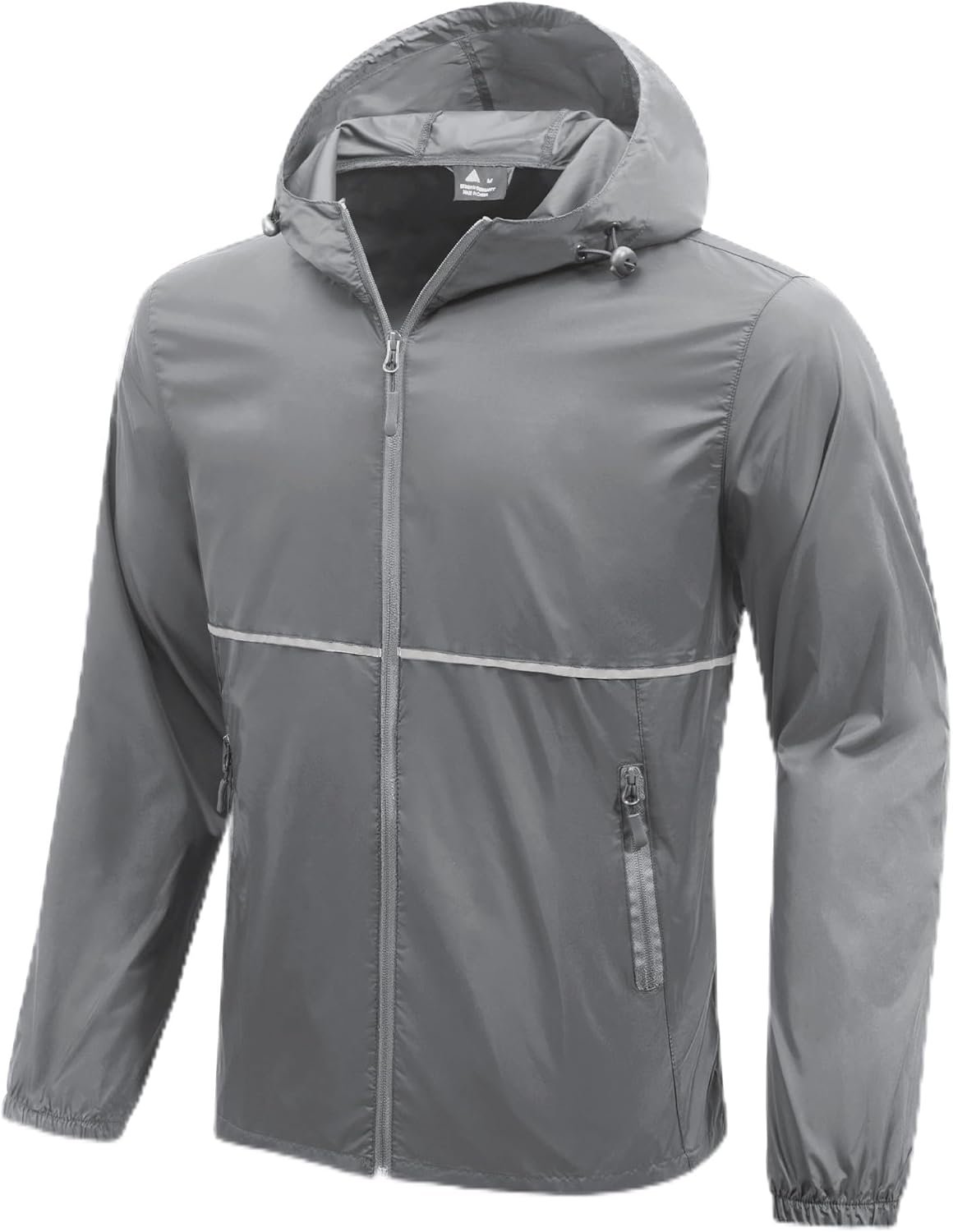 ZITY Men’s Rain Jacket Waterproof with Hood Lightweight Windproof Raincoat for Golf Hiking Camping Cycling