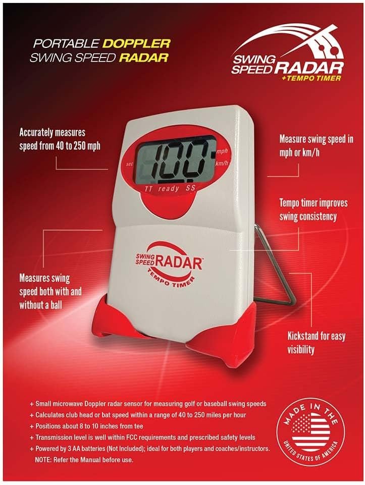Golf & Baseball’s Training Partner for 25 Years: Easy-to-Use and Reliable Doppler Measures Swing Speed and Tempo