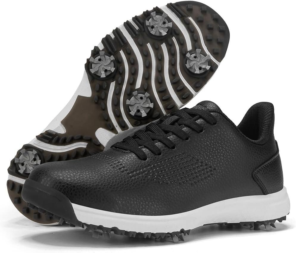 Men’s Women’s Golf Shoes Lightweight Waterproof Spikeless Golf Footwear with Non-Slip Outsole for All-Day Comfort
